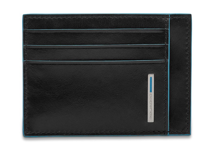 Bustina porta carte di credito RFID BLUE SQUARE NERO 
