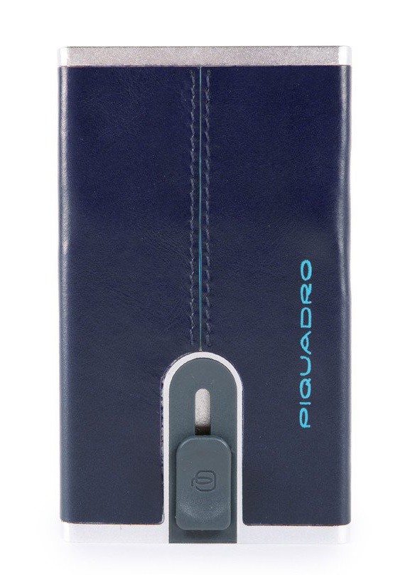 Porta carte di credito con sliding system BLUESQUARE BLU
