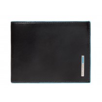 Portafoglio uomo con dodici porta cc RFID BLUE SQUARE NERO